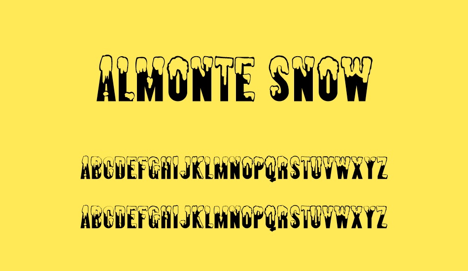 almonte-snow font