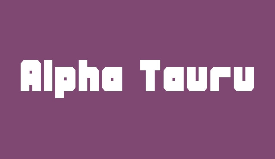 alpha-taurus font big