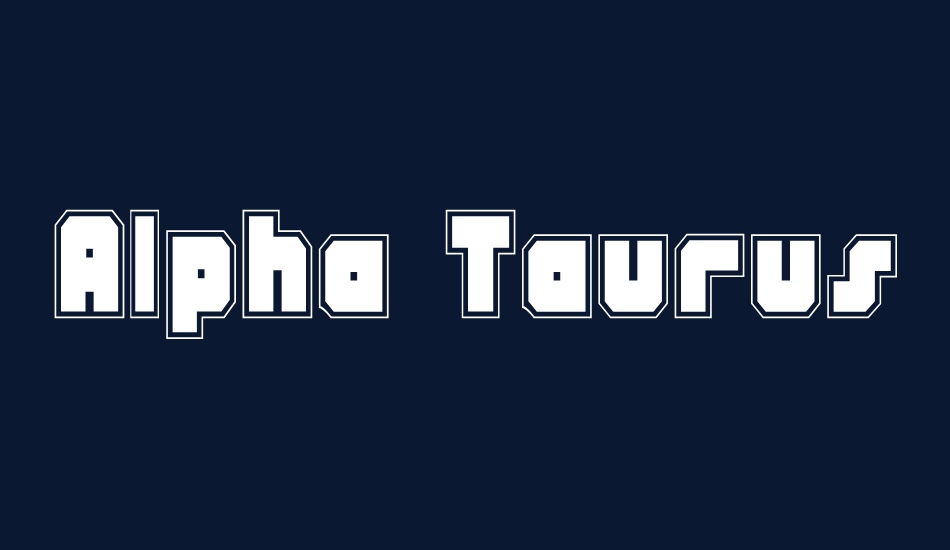 alpha-taurus-pro font big