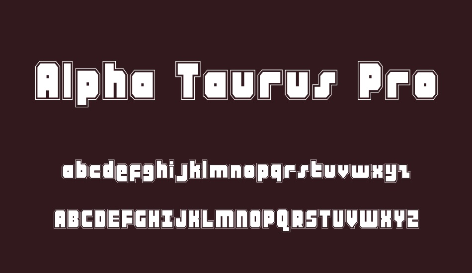 alpha-taurus-pro font