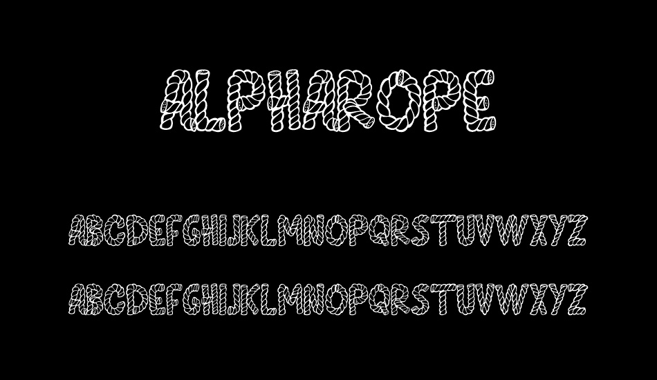 alpharope font