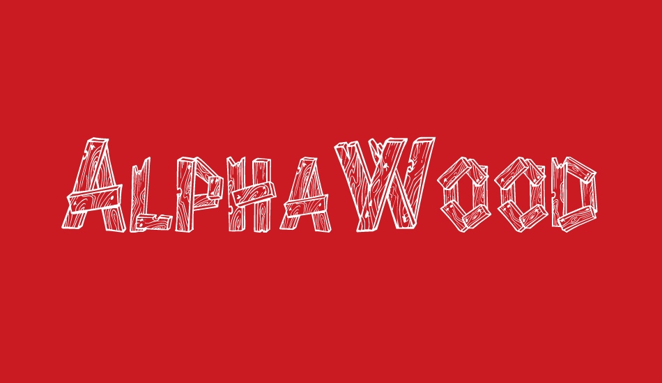 alphawood font big