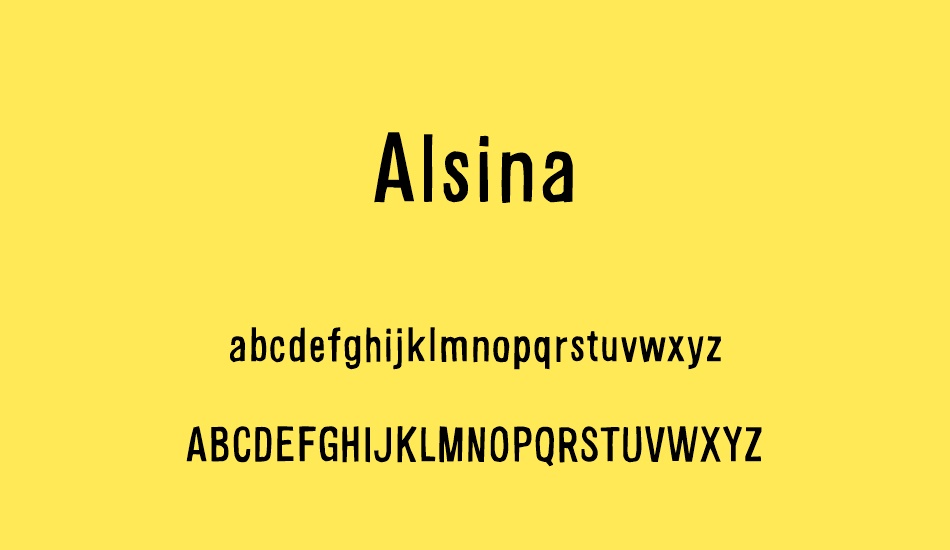 alsina font