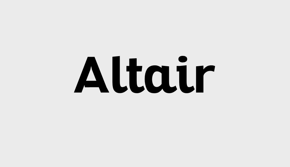 altair font big