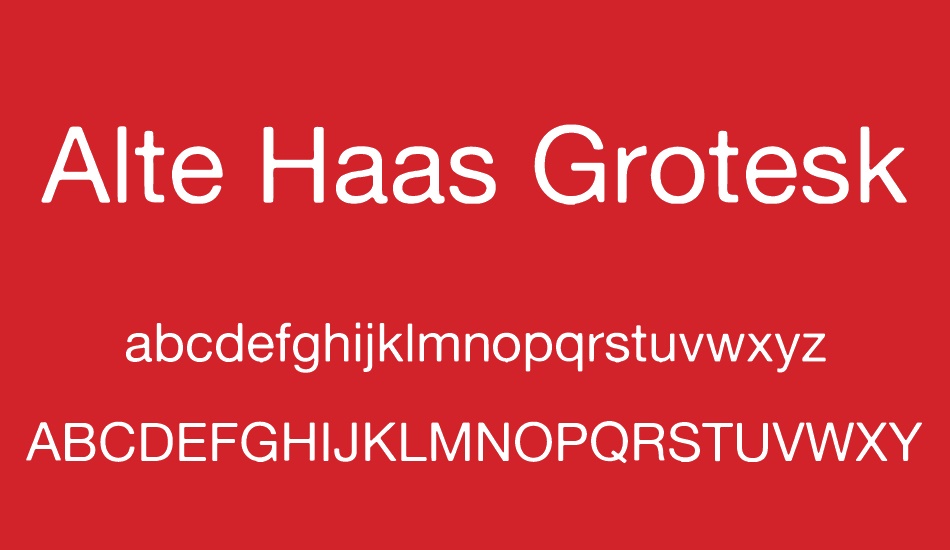 alte-haas-grotesk font
