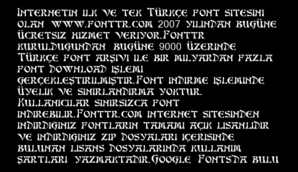 altenburg™ font 1