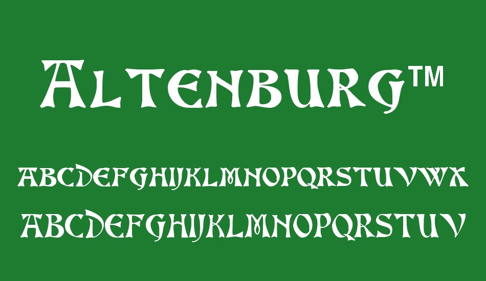 altenburg™ font