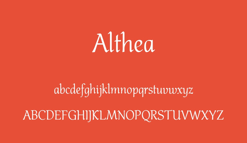 althea font