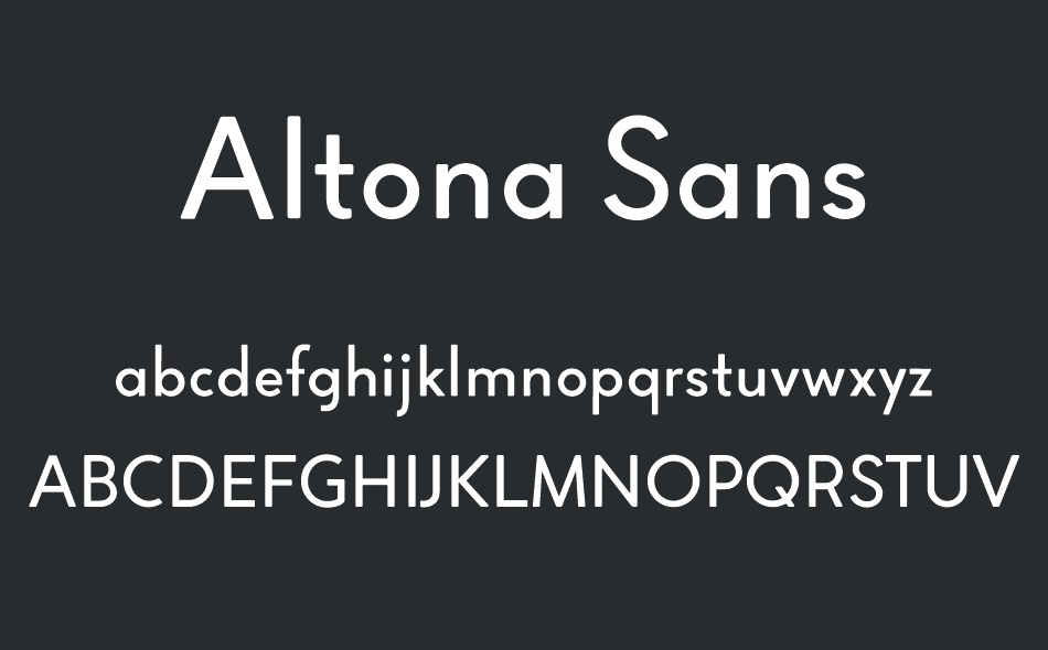 Altona Sans font
