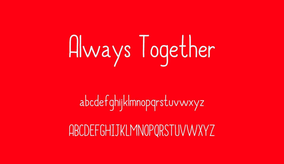 always-together font