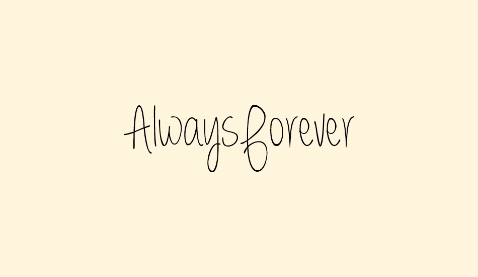 Always Forever Font Always Forever Font Download