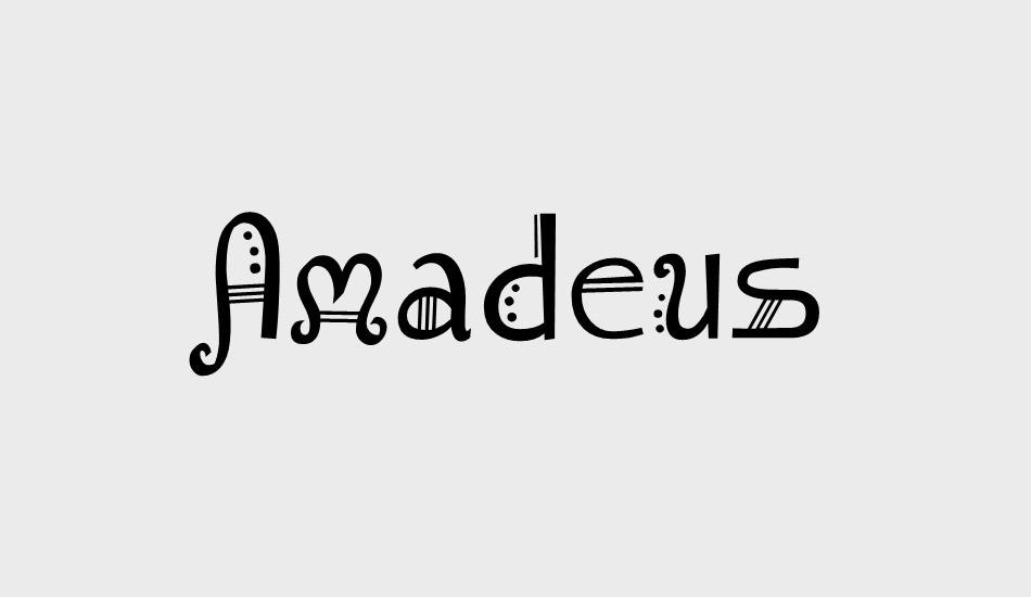 amadeus-regular font big