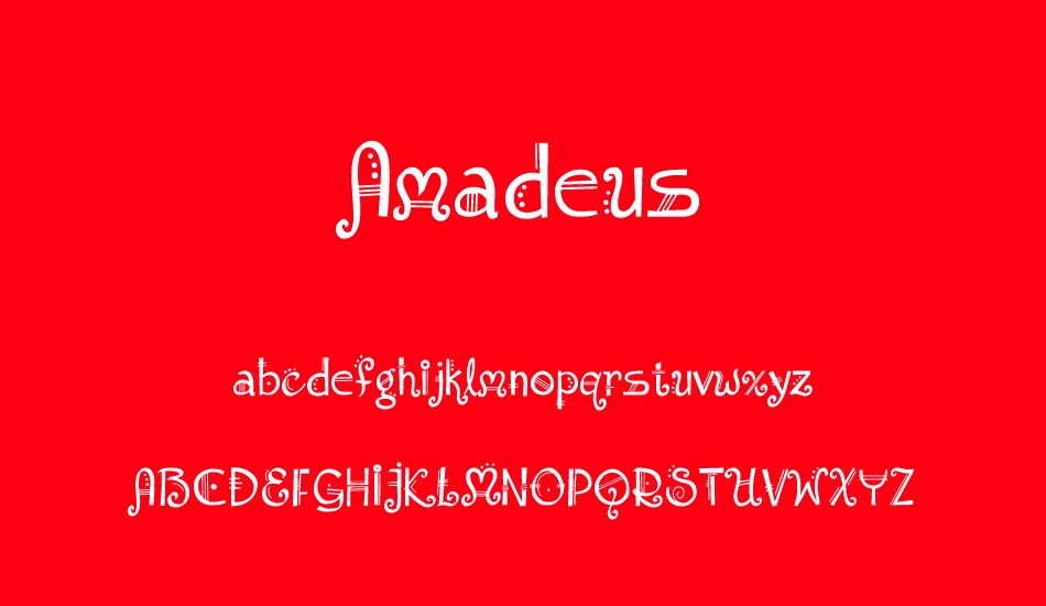 amadeus-regular font