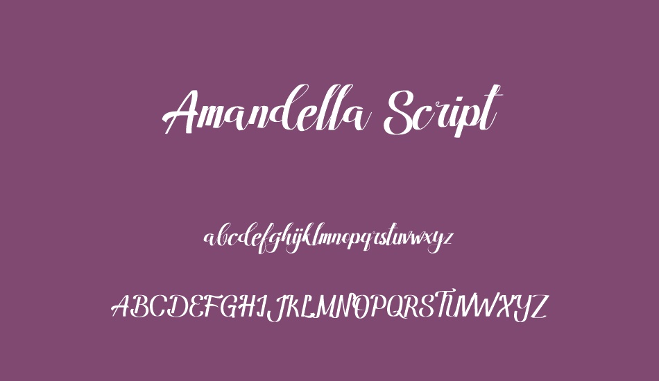 amandella-script font