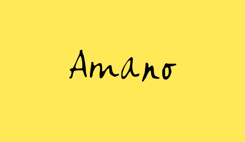 amano font big