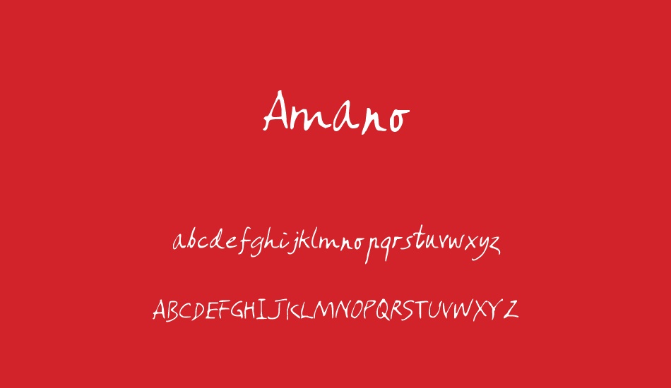 amano font