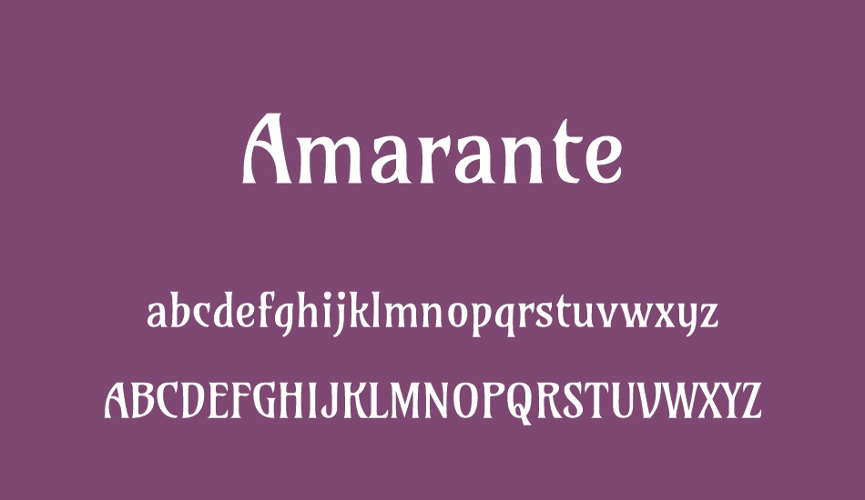 amarante font