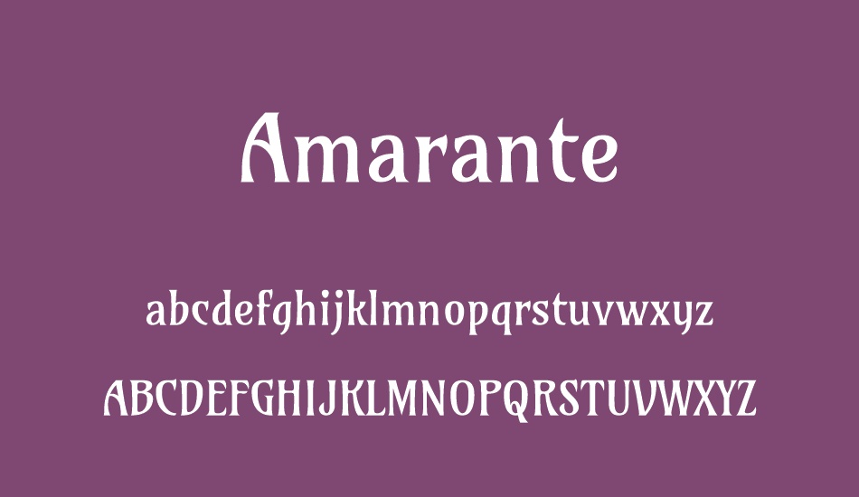 amarante font