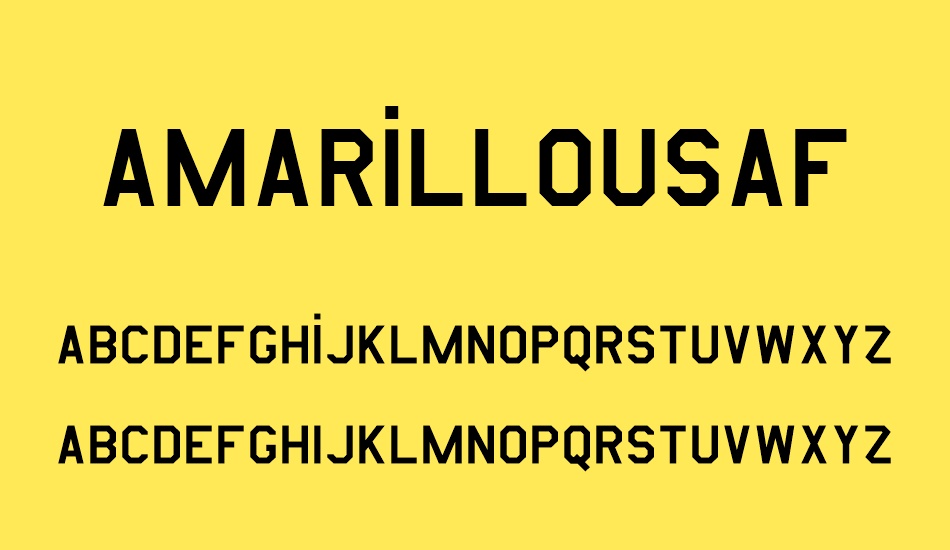 amarillousaf font