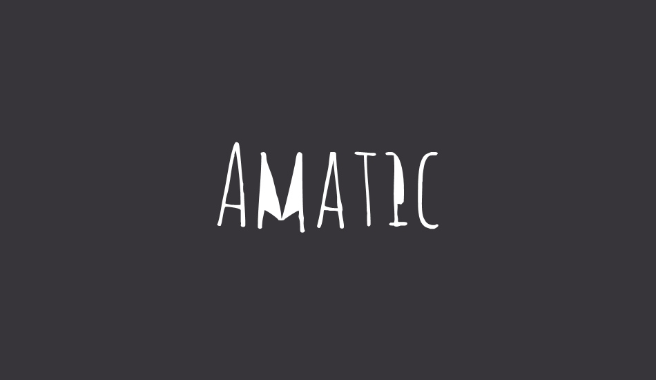 amatic font big