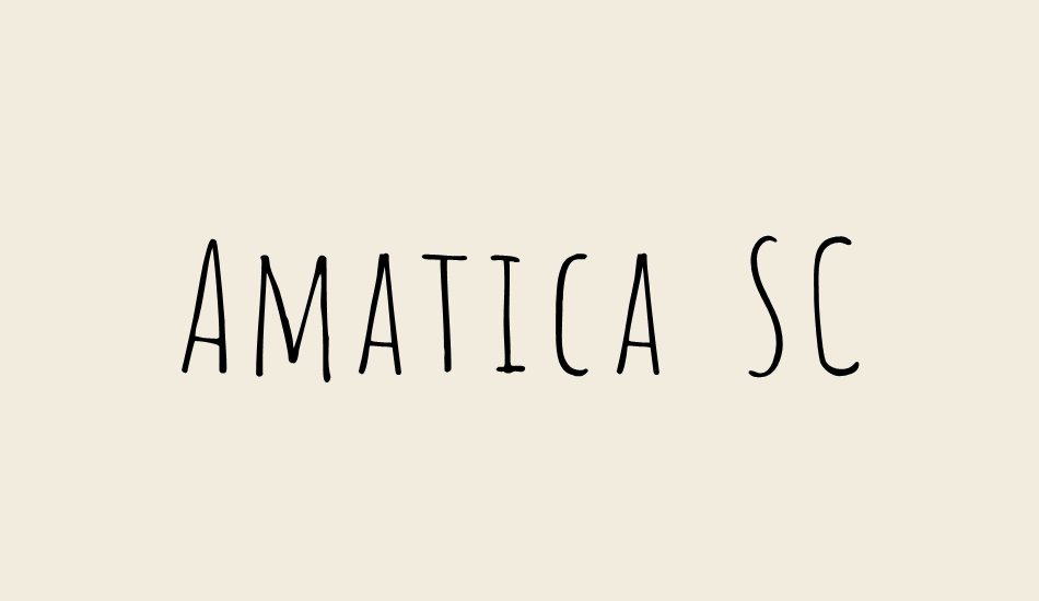 amatica-sc font big