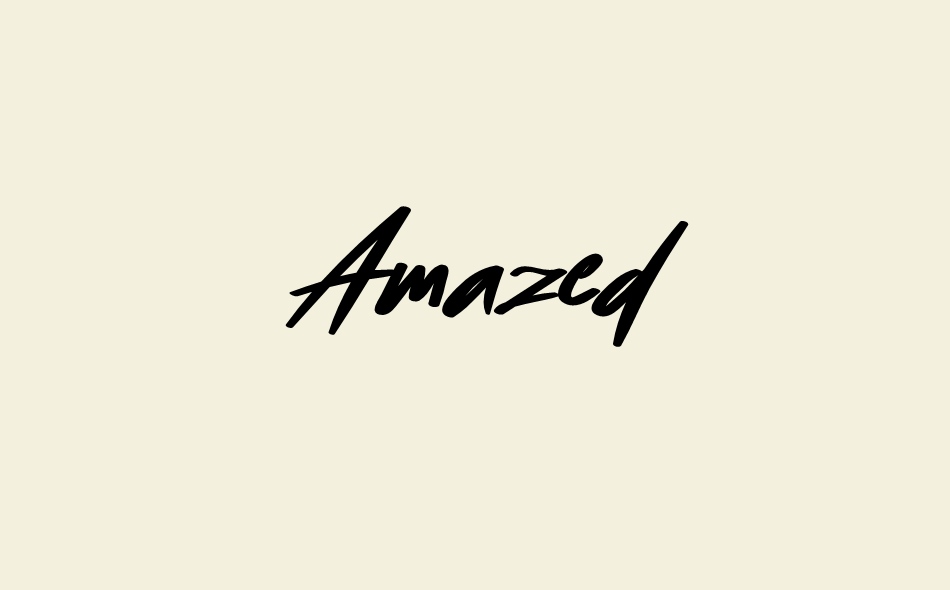 Amazed font big