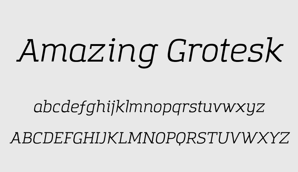 amazing-grotesk font