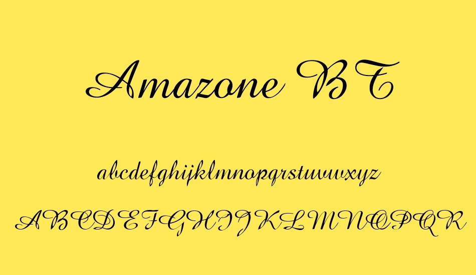 amazone-bt font