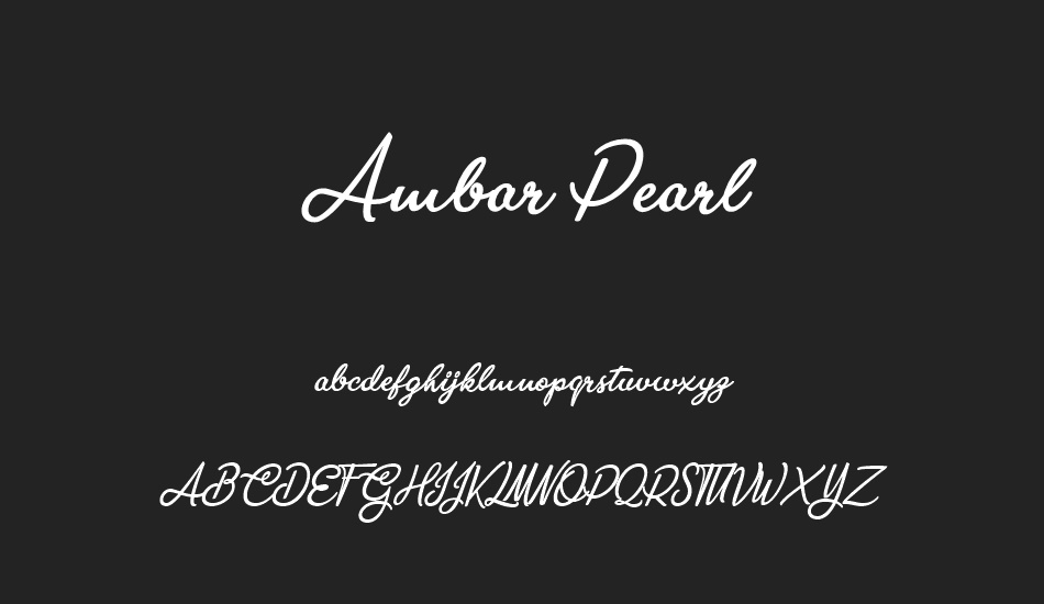 ambar-pearl-personal-use font