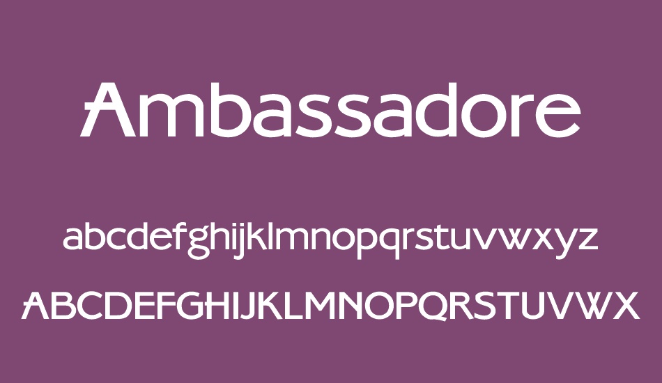 ambassadore font