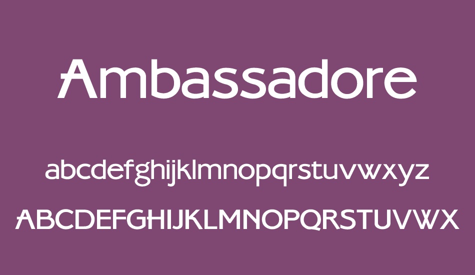 ambassadore font