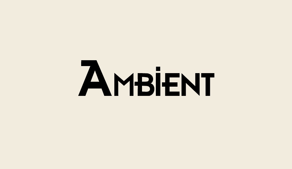 ambient font big