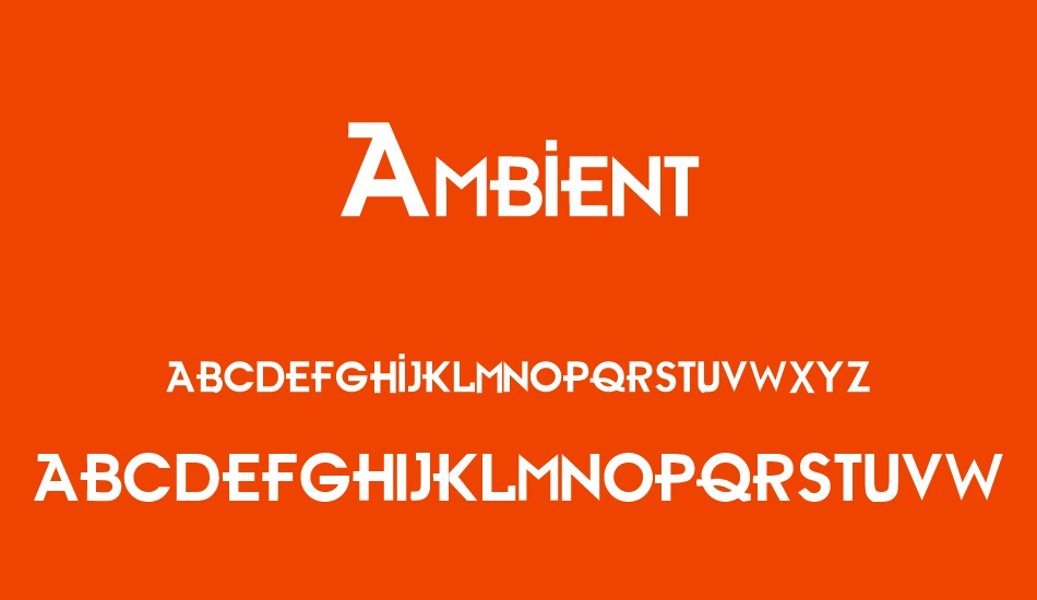 ambient font