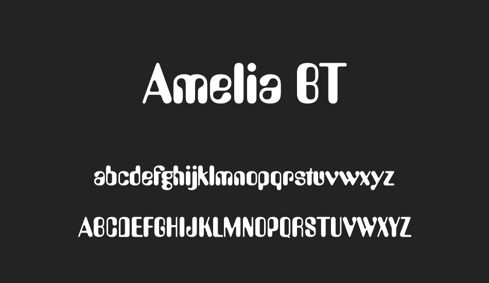 amelia-bt font