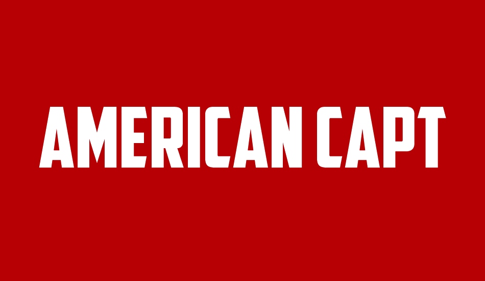 american-captain font big