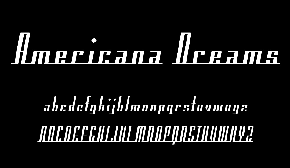americana-dreams font