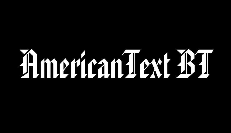 americantext-bt font big