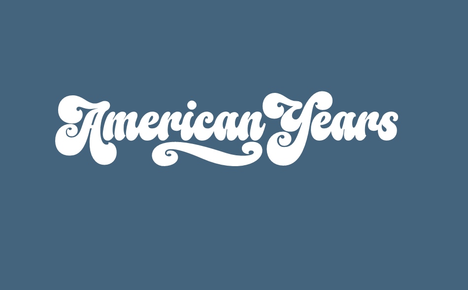 American Years font big