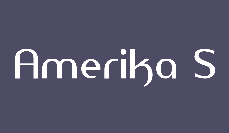 amerika-sans font big