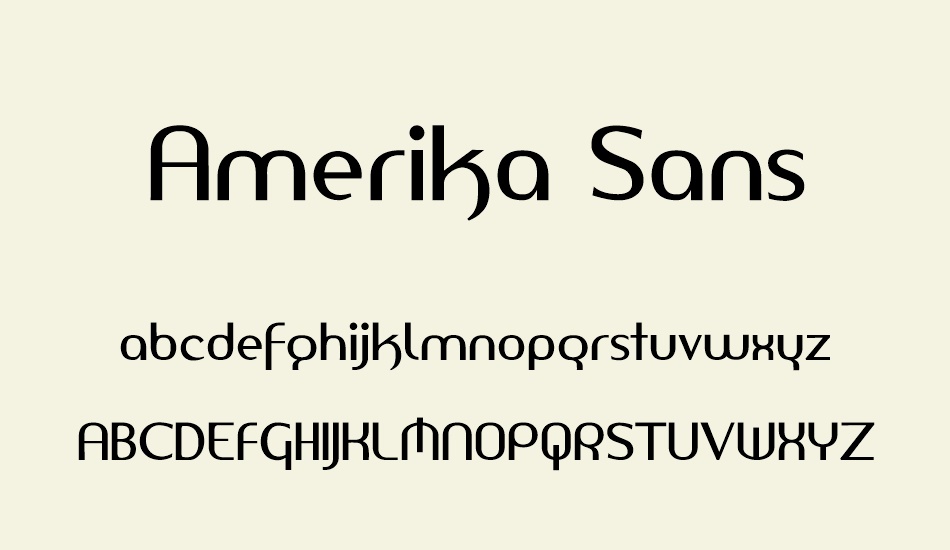 amerika-sans font