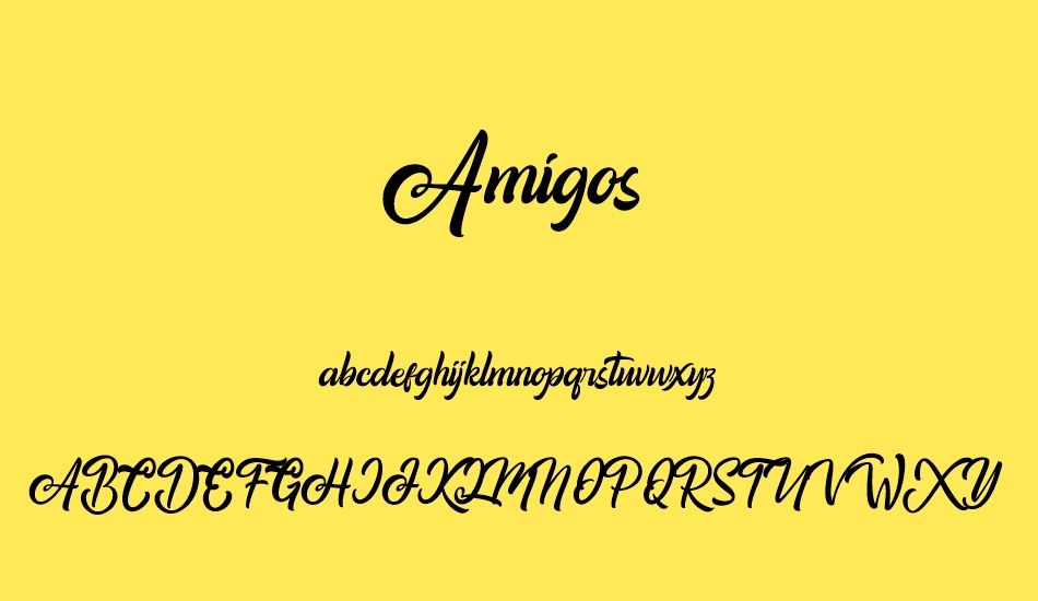 amigos font