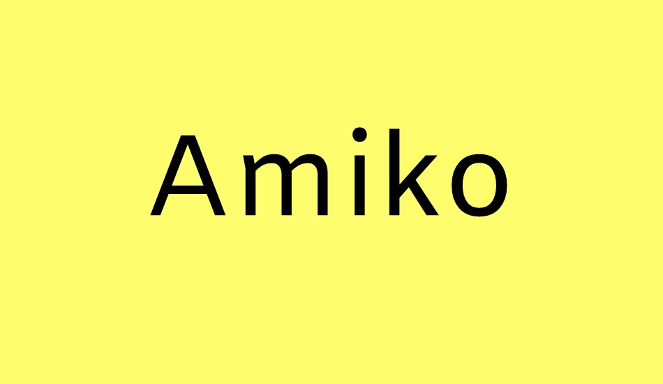 amiko font big