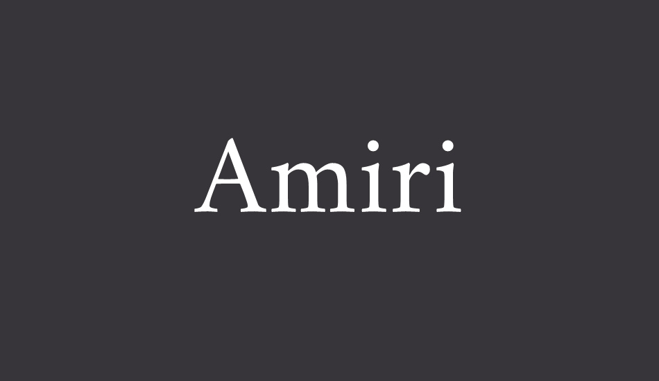 Amiri font google font