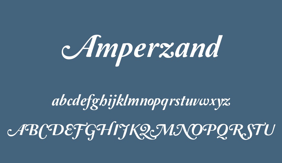 amperzand font