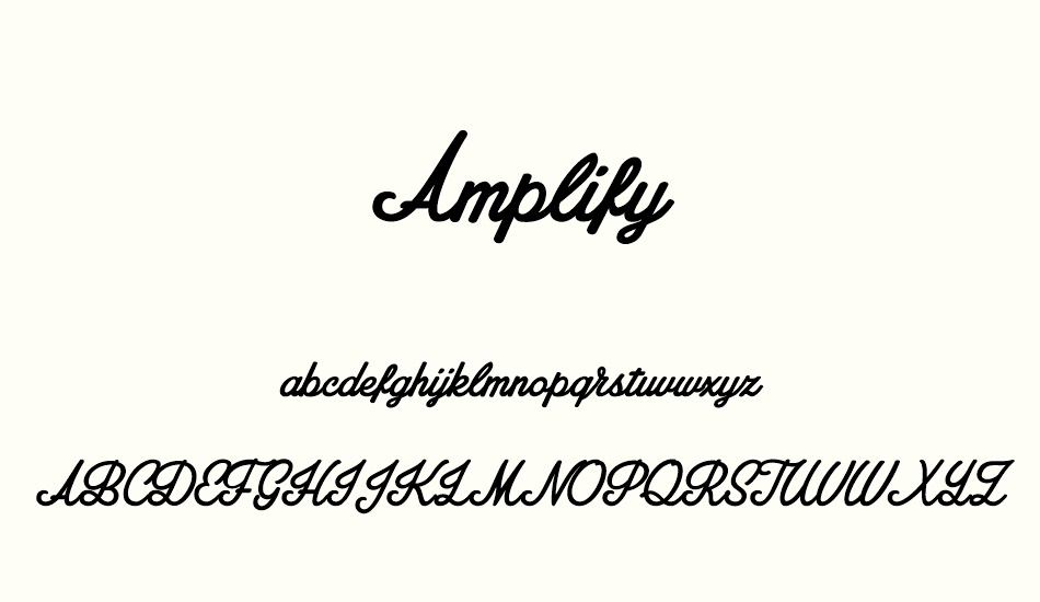 amplify-personal-use-only font