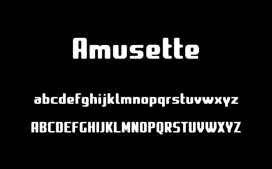 Amusette font