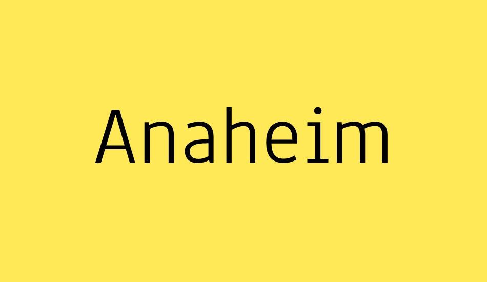 anaheim font big