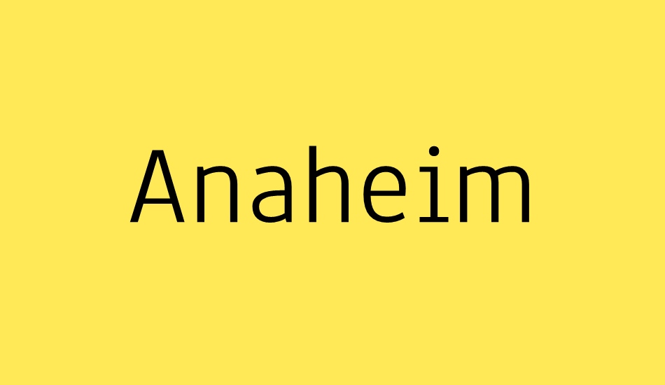 anaheim font big