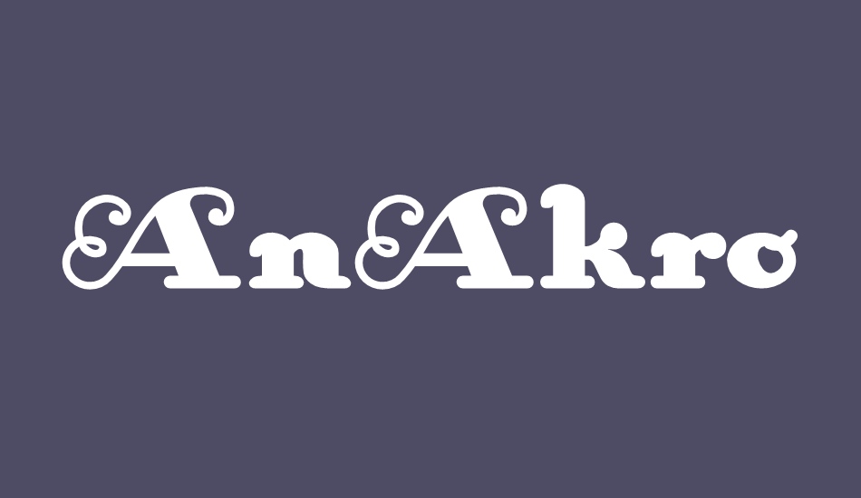 anakronism font big