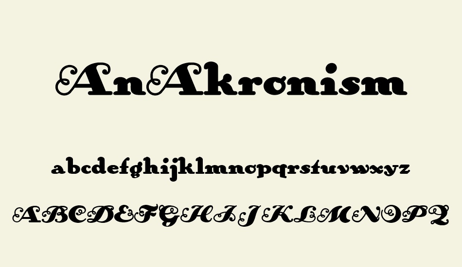 anakronism font